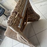 Karlskrona Karl Malwall chaise longue in rattan