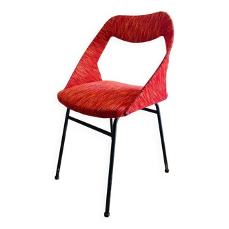 Magnificent Louis Paolozzi Armchair Chair edition ZOL 1955 Red