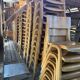 Lot de 50 chaises bistrot empilables vintage 