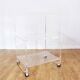 Meuble de rangement ou desserte en plexiglas