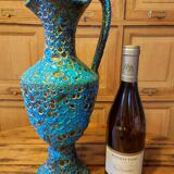 Fat lava blue jug vase large model
