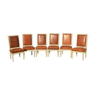 Suite of 14 Louis XVI style lay chairs