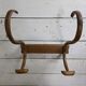 Curved wooden coat rack with 2 hooks, 1920s.