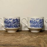 Set of 4 Churchill cups and saucers