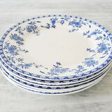 6 anciennes assiettes à dessert Dresden