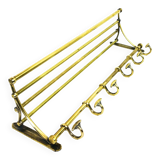 Vintage brass coat rack