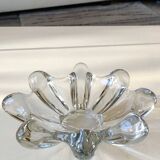 Large pocket organic floral shape/Corolla/Starry. Art Vannes France unsigned. Crystal.