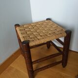 Tabouret bois et corde