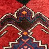 Vintage Tribal Rug 205x137 cm Wool Oriental Hand Made Rug Red, Navy