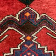 Vintage Tribal Rug 205x137 cm Wool Oriental Hand Made Rug Red, Navy