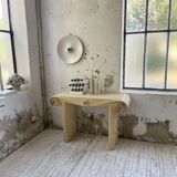 70s tropicalist rattan console