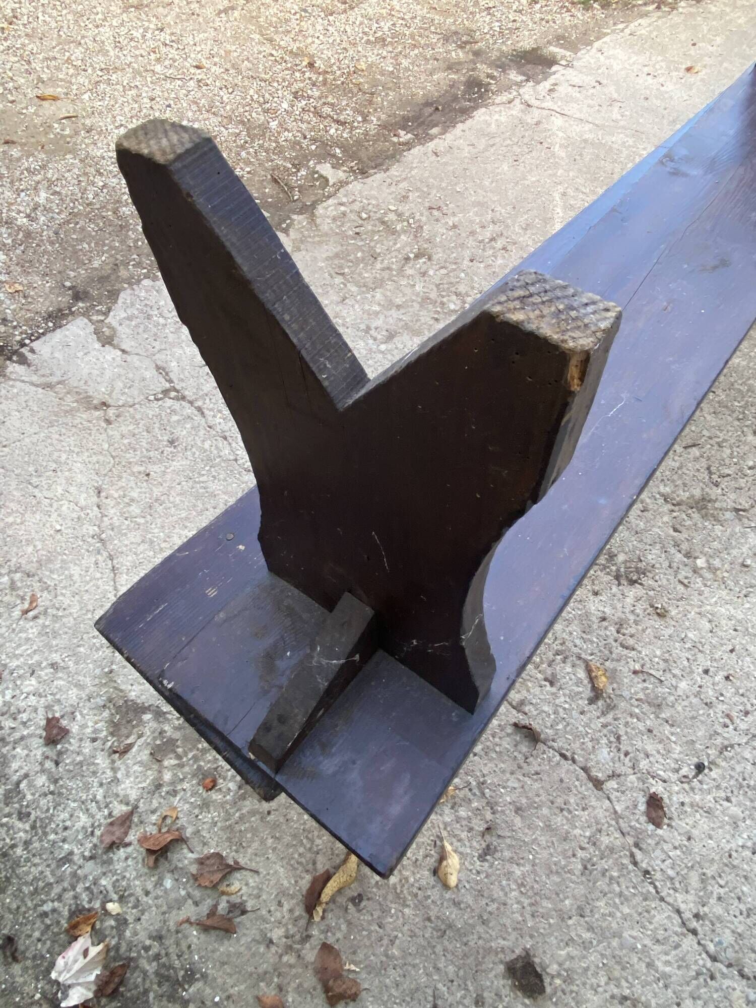 300cm solid wood farm bench for rustic farmhouse table 1950