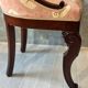 Pair of carved solid mahogany gondolas from the 19th century