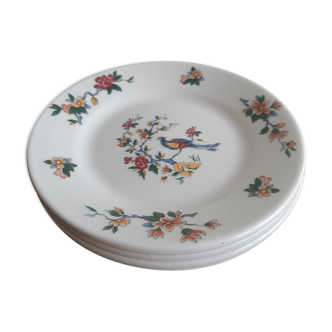 Lot de 4 assiettes sarreguemines