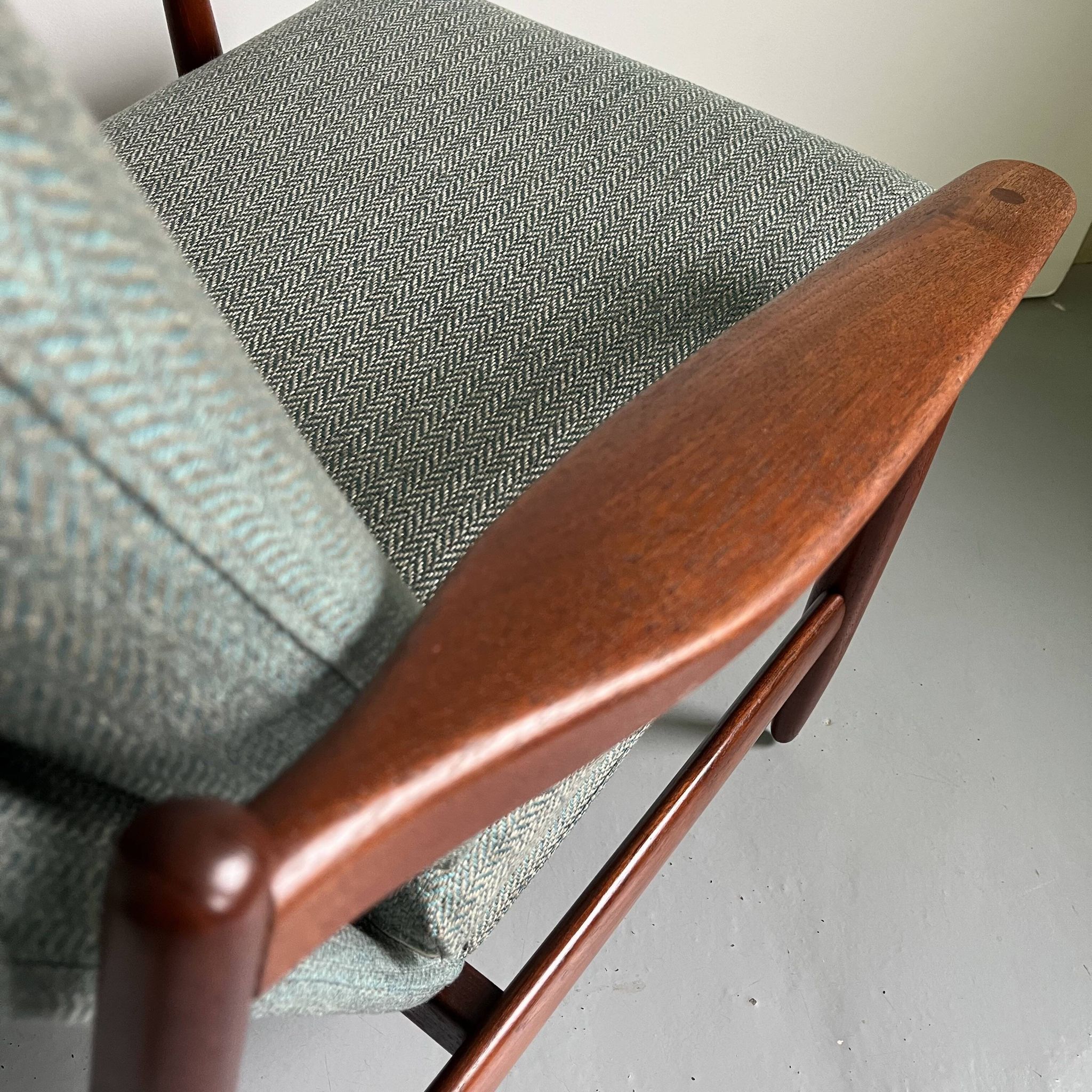 1960s Danish Teak Lounge Chair: Poul Volther Model 350