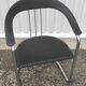 Chrome metal chair and Bauhaus style leather – 70s/80s