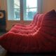 100% original - Banquette Togo 3 places Ligne Roset – Alcantara rouge (Goya