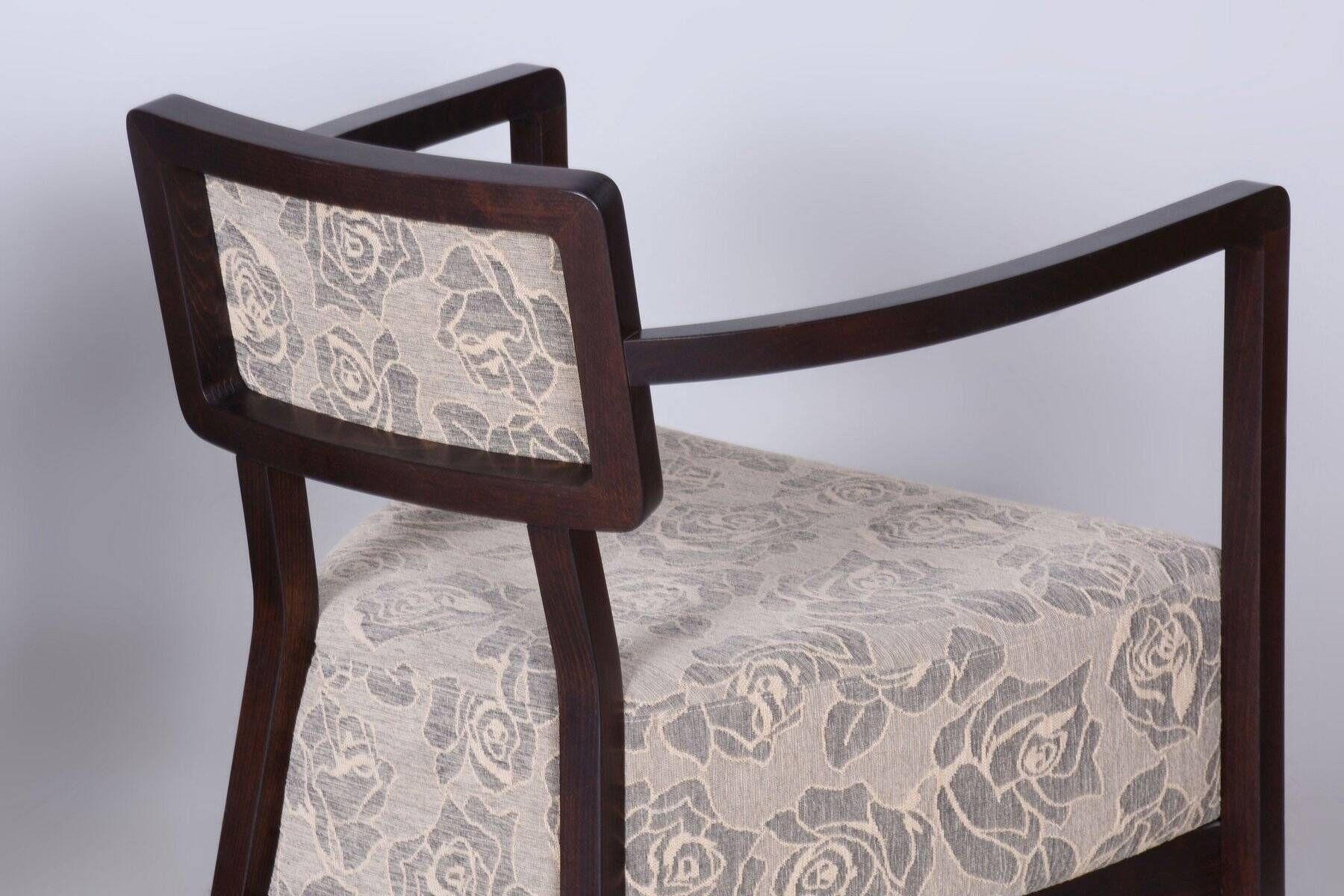 Czech Art Deco Beech Armchairs by H. Kučerová-Záveská, 1980s, Set of 2