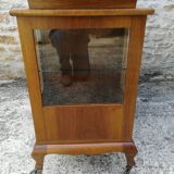 Bar cabinet on casters in walnut