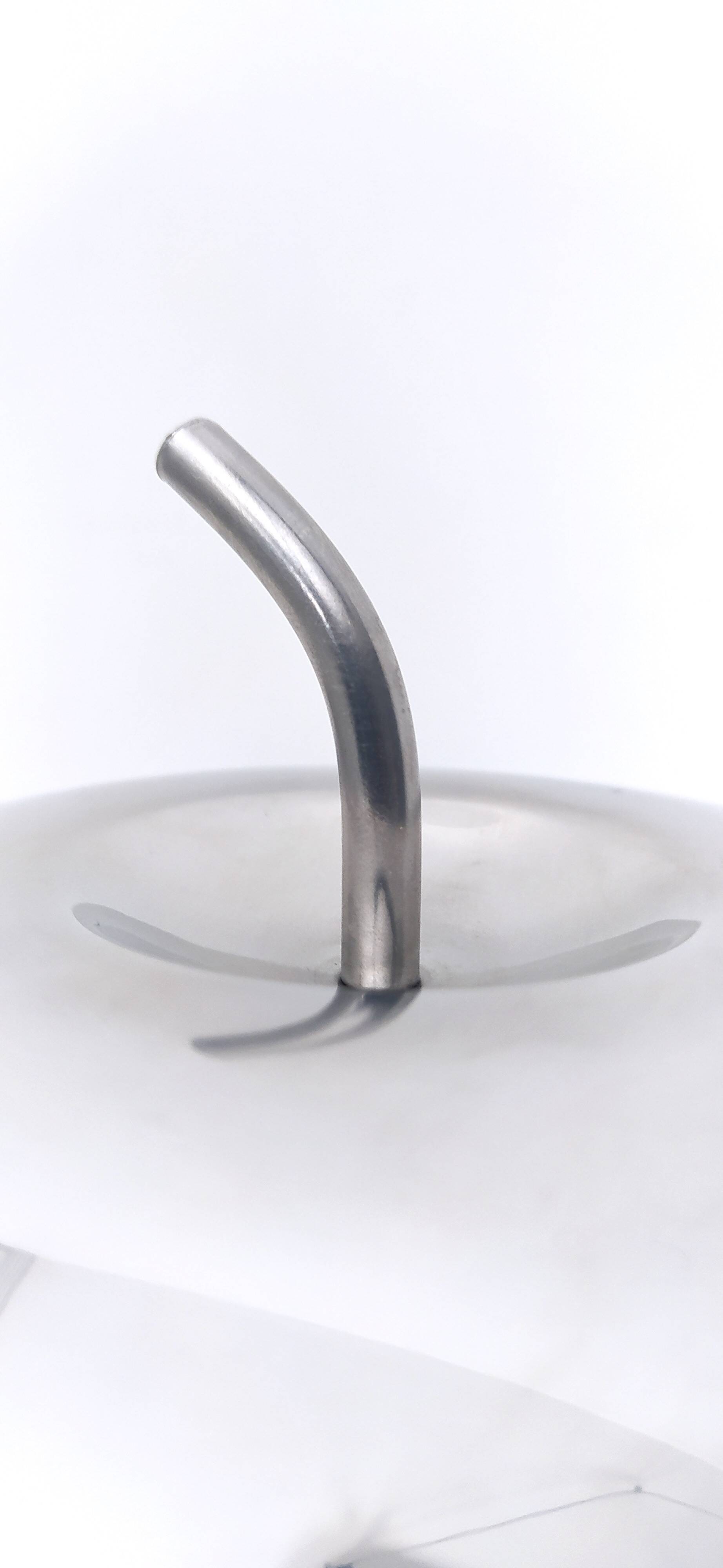 Blue Glass and Metal Ice Bucket, Italy