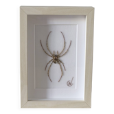 Hand-embroidered insect tableau (unique piece)