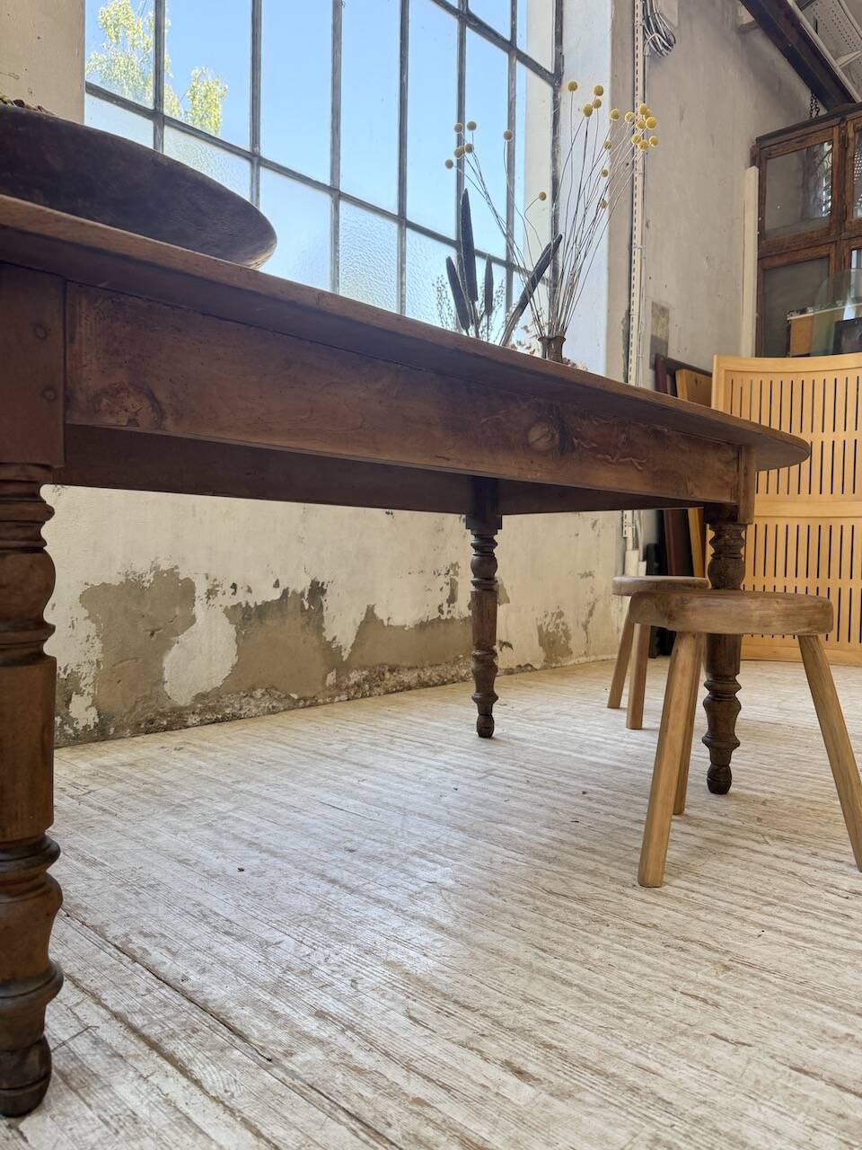 Oval farmhouse table 250cm pine