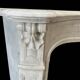 Louis XV marble fireplace, 19th century.