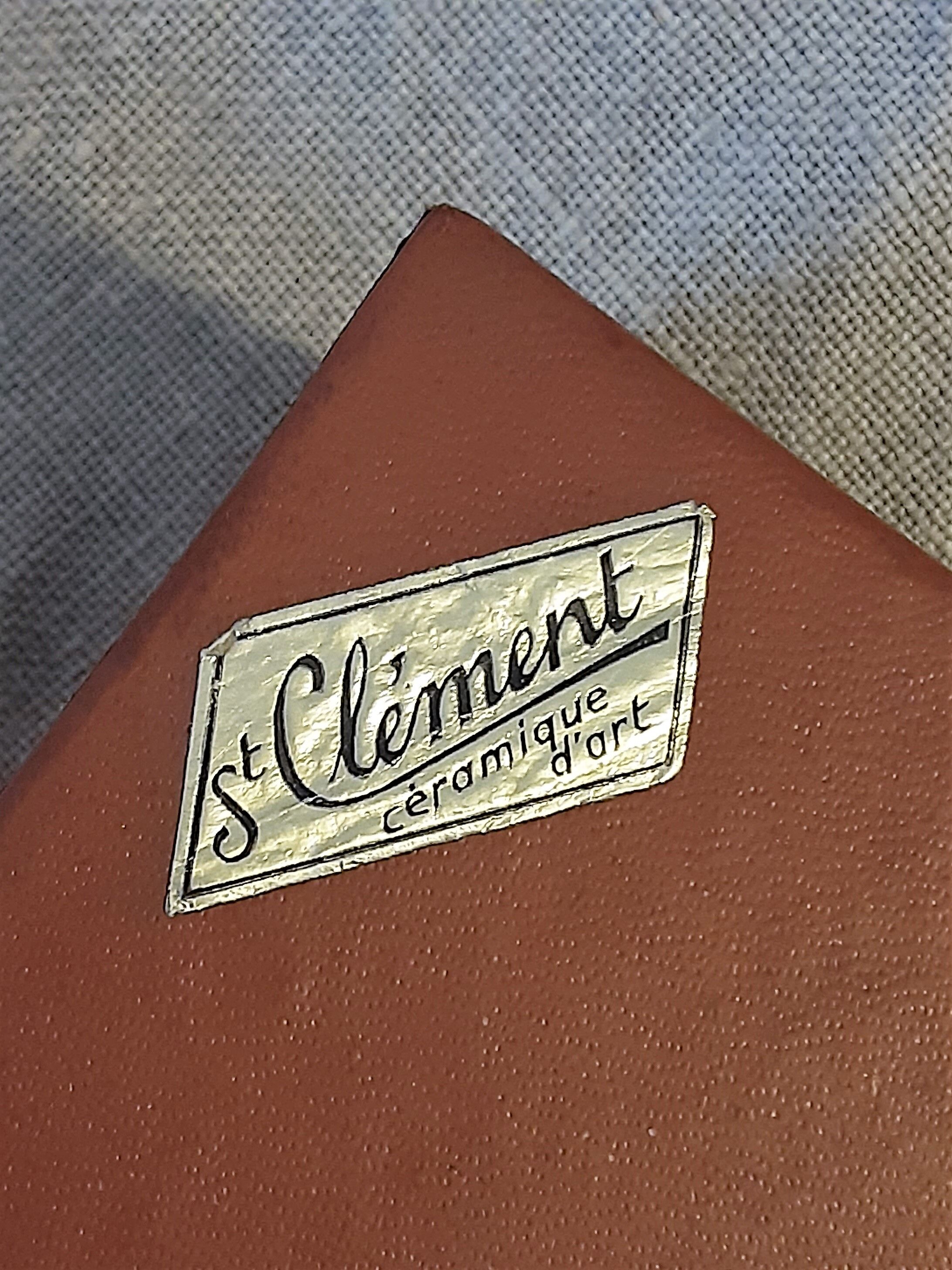 Vintage knife holder, Faïencerie St Clément