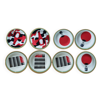 Set of 8 Villeroy & Boch x Heinz plates – Limited editions – Ø 27 cm