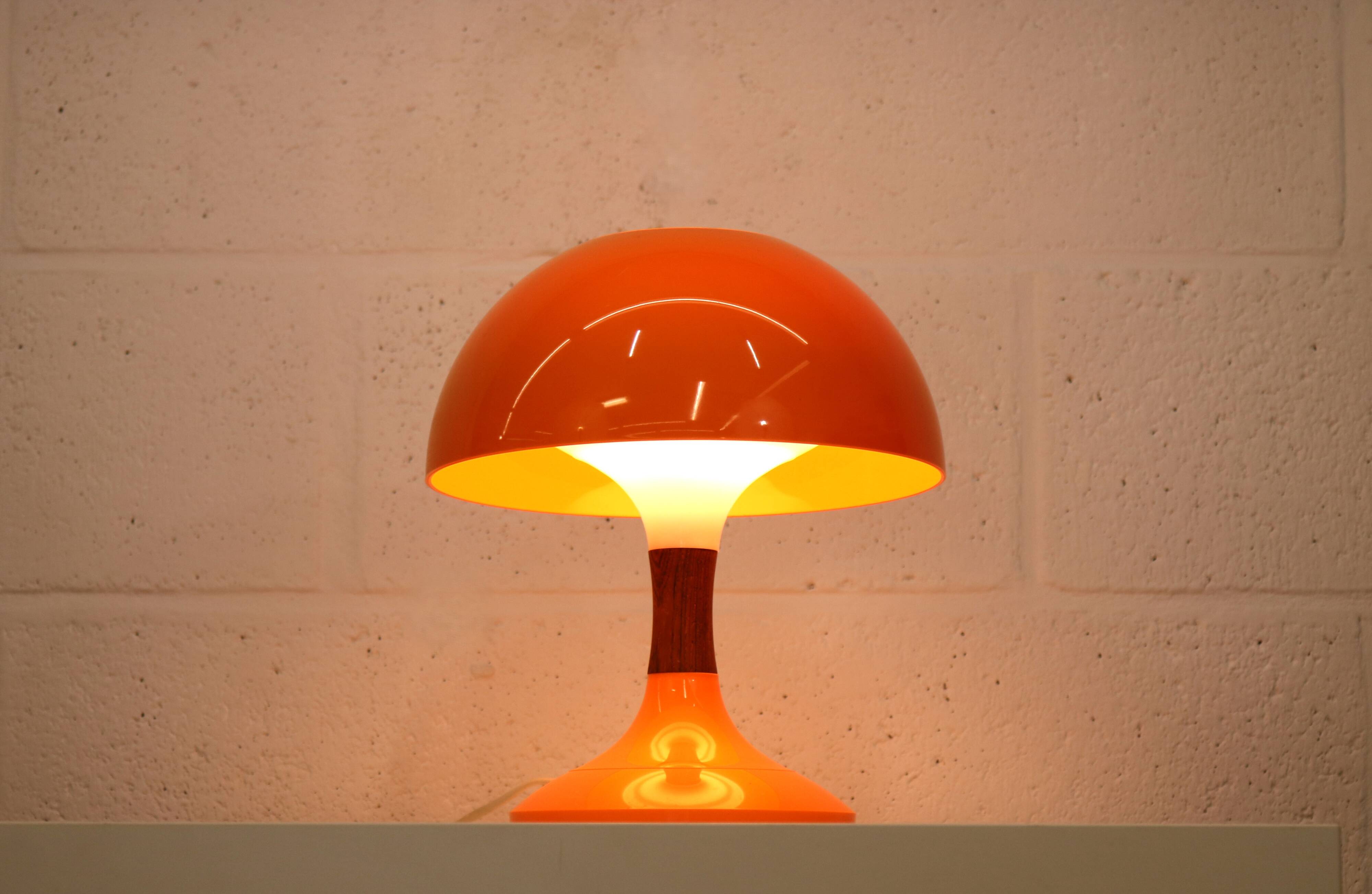 Space age table lamp by Bent Karlby for Ask Belysning, Denmark 70s