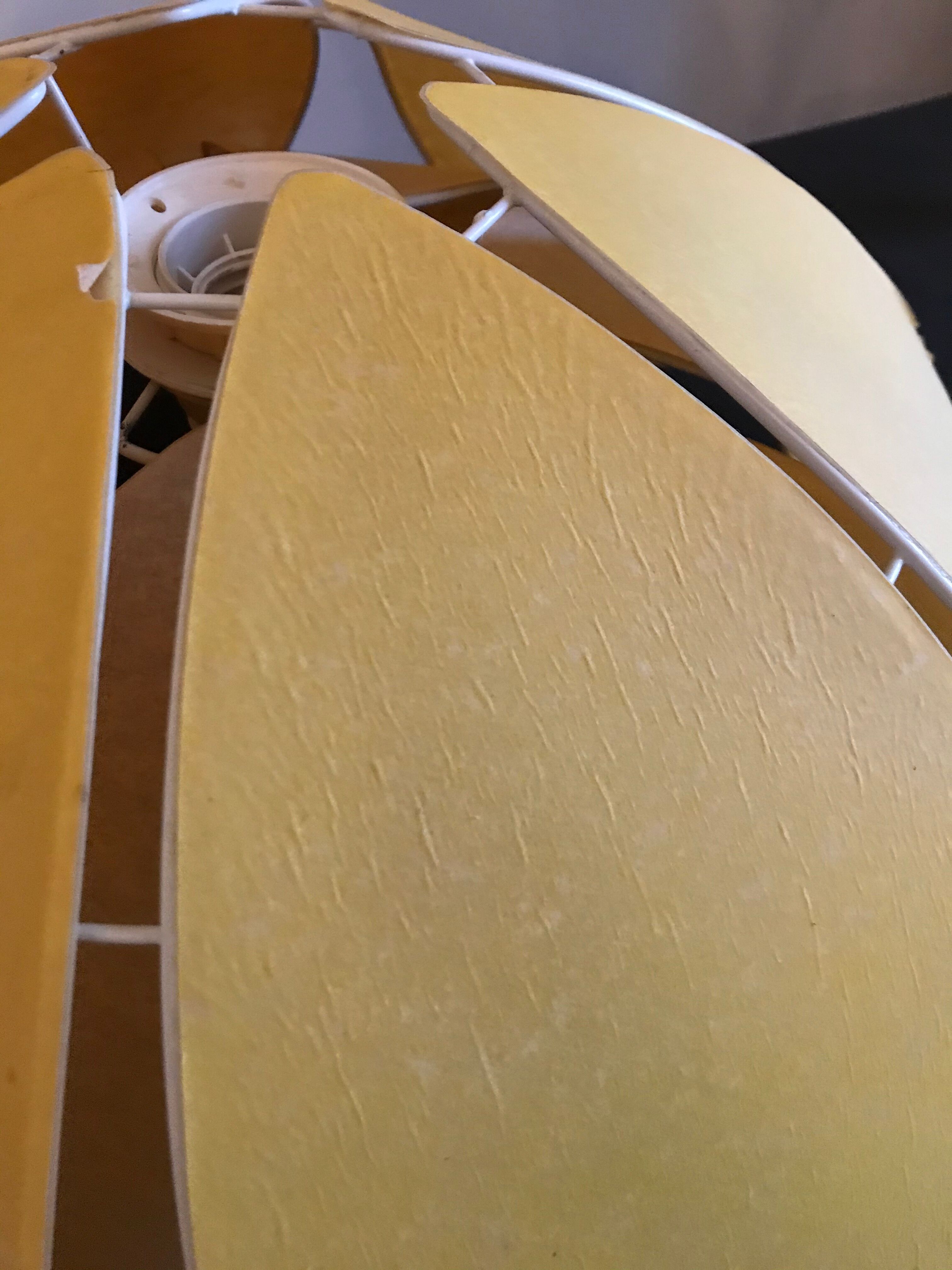 Hanging beige and yellow petals