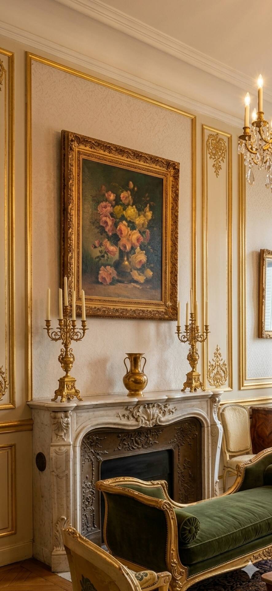 Huile sur toile – Bouquet de fleurs par Edmond van Coppenolle