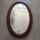 Miroir ovale biseauté Art Déco