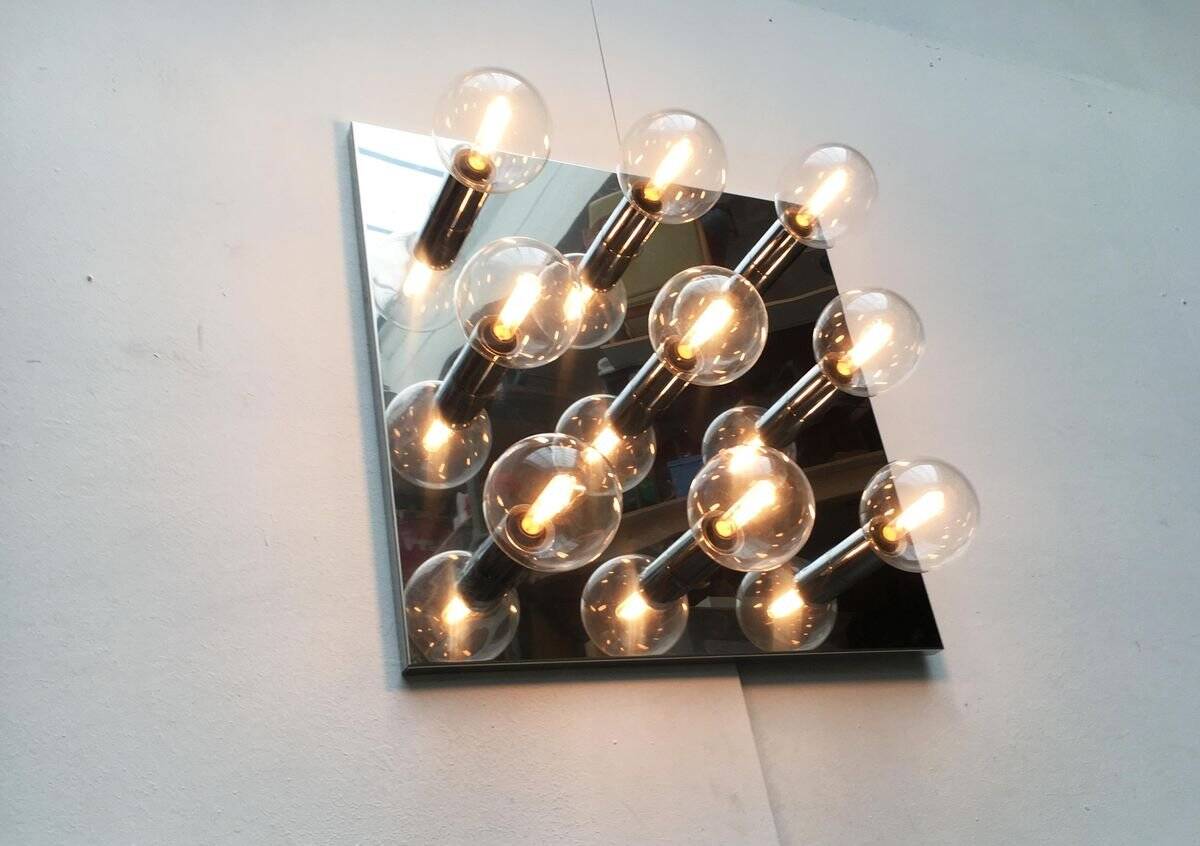 Vintage Space Age ceiling lamp by Motoko Ishii for Staff