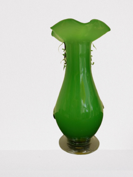 Green Murano vase