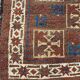 Ancient tribal baloch carpet 148x78 cm