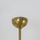 Contemporary 12-light diabolo-shaped radiant chandelier.