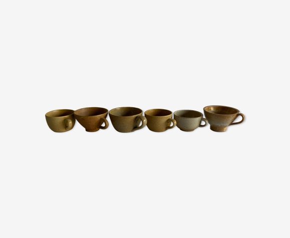 6 tasses à café vintage