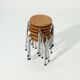 6 x Industrial Stool Dutch Design 1960s