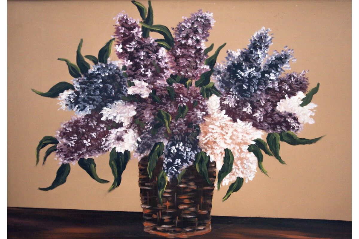 "Flowers in a vase" painting