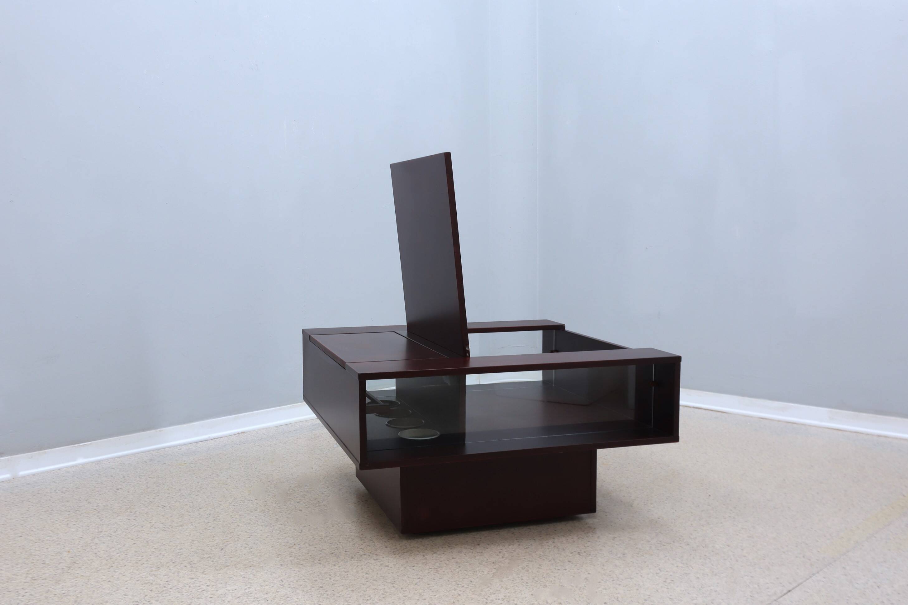 Table basse desserte vintage modulable avec bar 1960