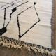Tapis Berbère Blanc « Diamant d'Atlas » 3*2m