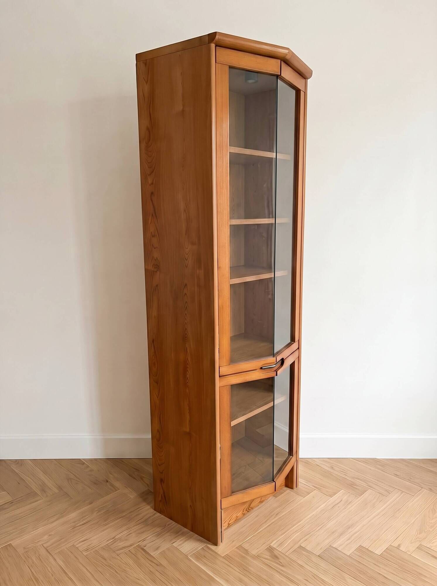 Antique wooden display cabinet