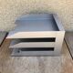 Range documents bureau 3 cases metal industrial grey vintage