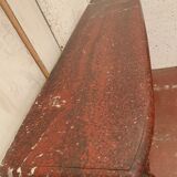 Pair of Louis XIV style fireplaces in red cherry marble. XIX century.