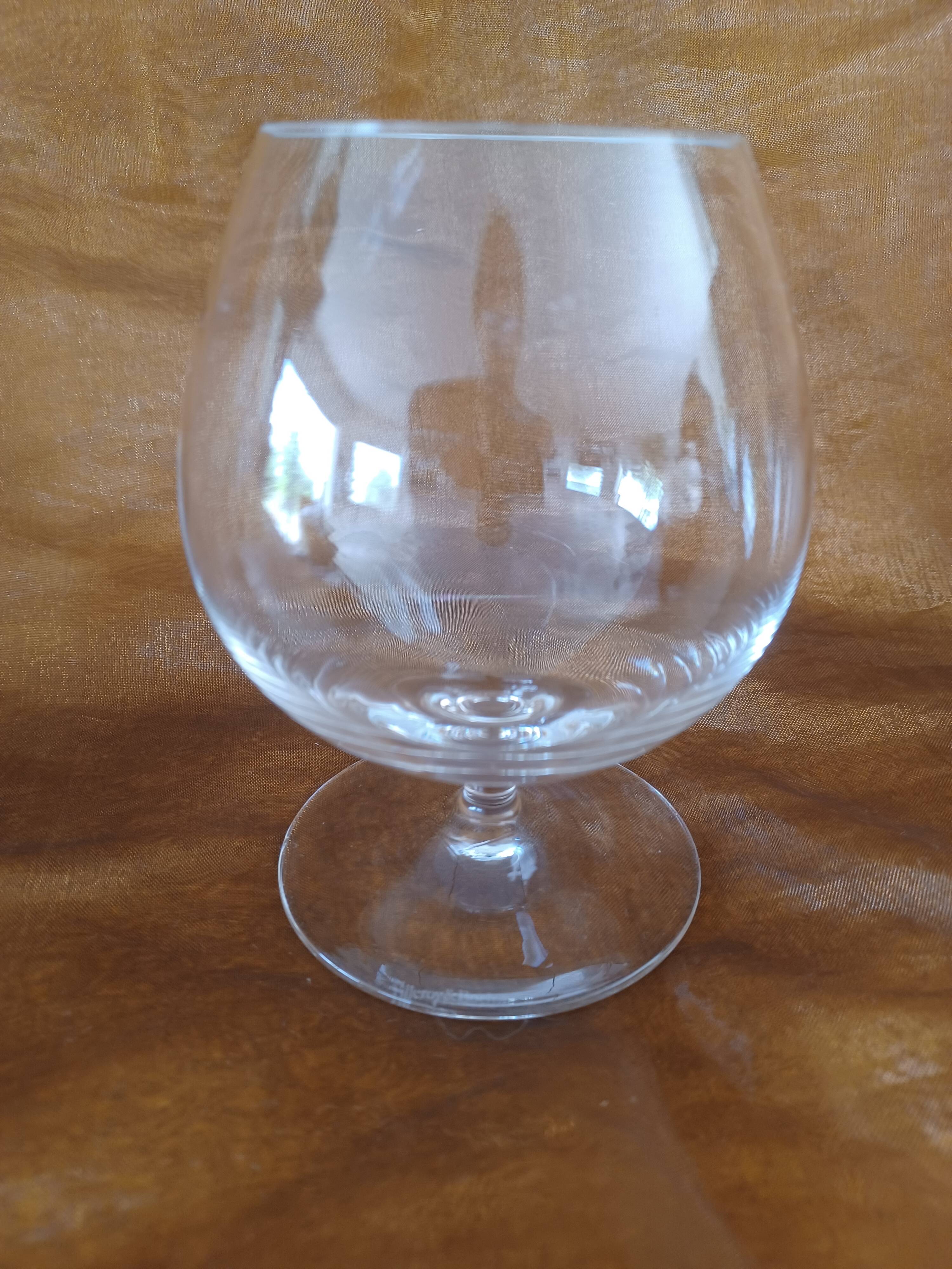 4 glasses with crystal cognac viileroy and boch