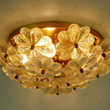Mid century glass blossoms ceiling fixture 1960s ernst palme