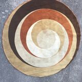Carpet wool circular 1970 - 200x200 cm