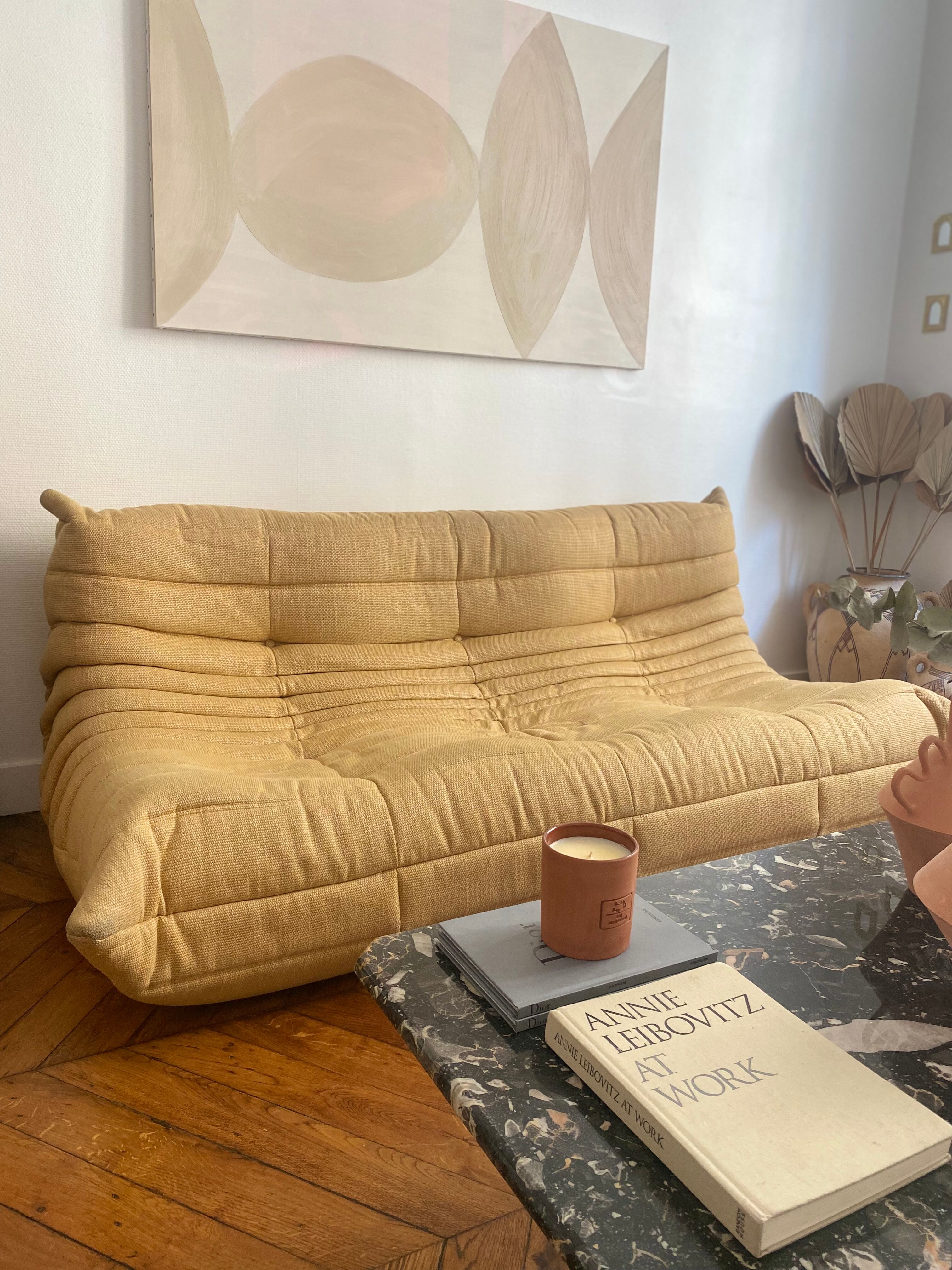 Sofa bench 3 places Togo by Michel Ducaroy edition Ligne Roset