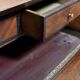 Louis XVI style cylinder desk in cube marquetry